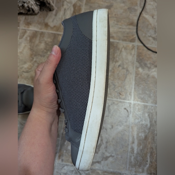 Men's Grey Lacoste Tennis Shoes - Picture 6 of 16